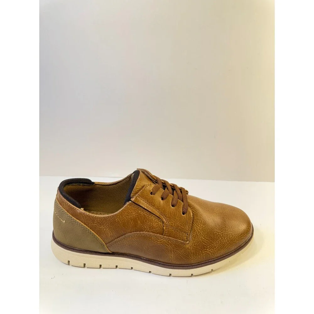 Crown Vintage Mens Dress Shoes Brown Leather US 6 Wide